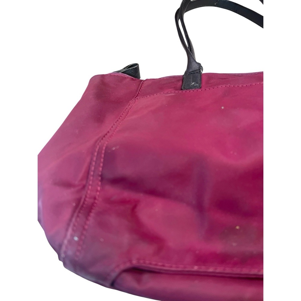 Michael Kors Womens Burgundy Inner Pockets Double Handle Classic Tote‎ Bag - Picture 7 of 10